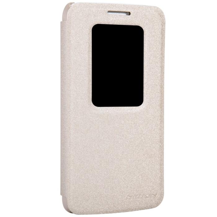 UTGATT5 - Nillkin Sparkle Window View fodral till LG G2 Mini (Gold)