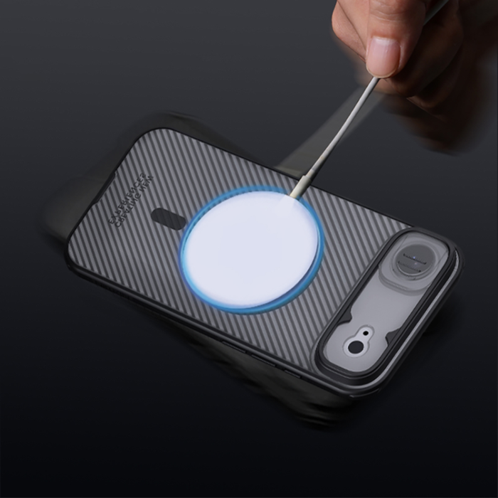 Nillkin - Nillkin iPhone Air Mobilskal MagSafe CamShield Pro - Transparent Svart