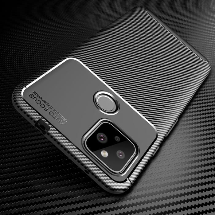 A-One Brand - Carbon Fiber Mobilskal Pixel 4a - Svart