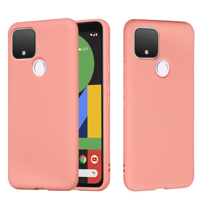 OEM - Liquid Silicone Mobilskal Google Pixel 4a 5G - Rosa