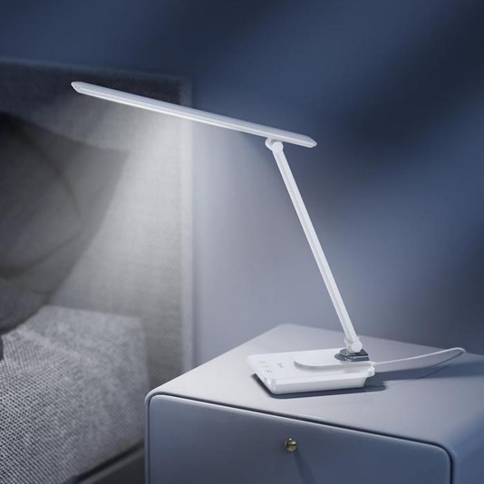 Hoco - Hoco Höjbar LED-Bordslampa HX12 - Vit
