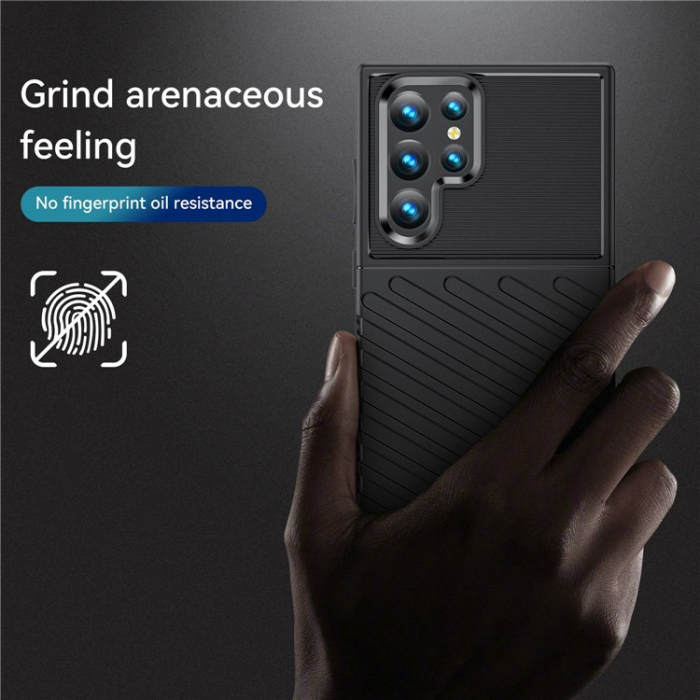 OEM - Galaxy S23 Ultra Skal Thunder Twill - Svart