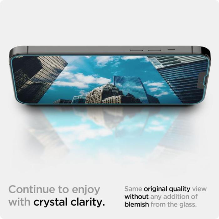 Spigen - Spigen iPhone 16E Härdat Glas Skärmskydd EZ Fit - Clear