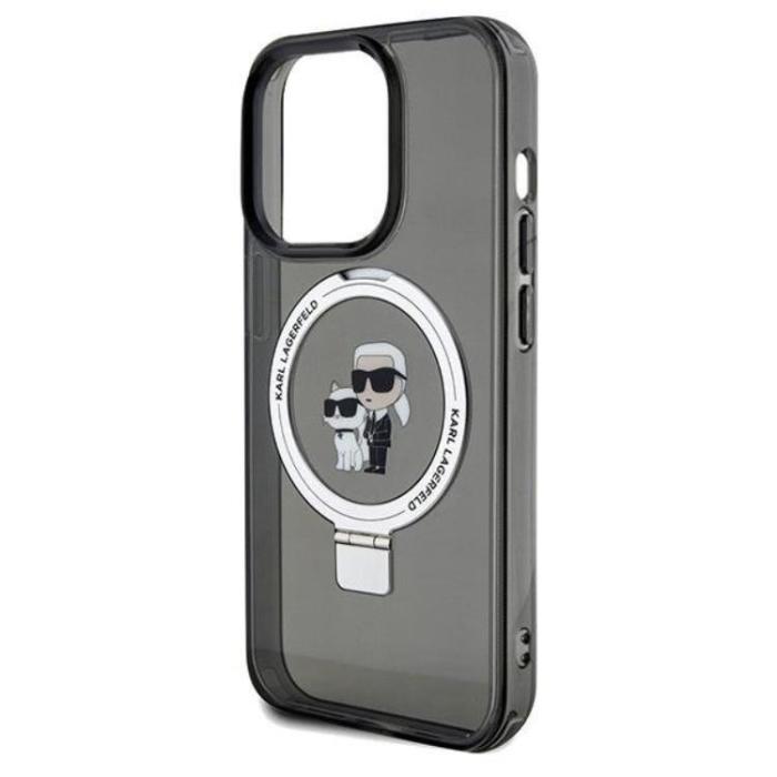 KARL LAGERFELD - Karl Lagerfeld iPhone 14 Pro Max Mobilskal MagSafe Ringställ