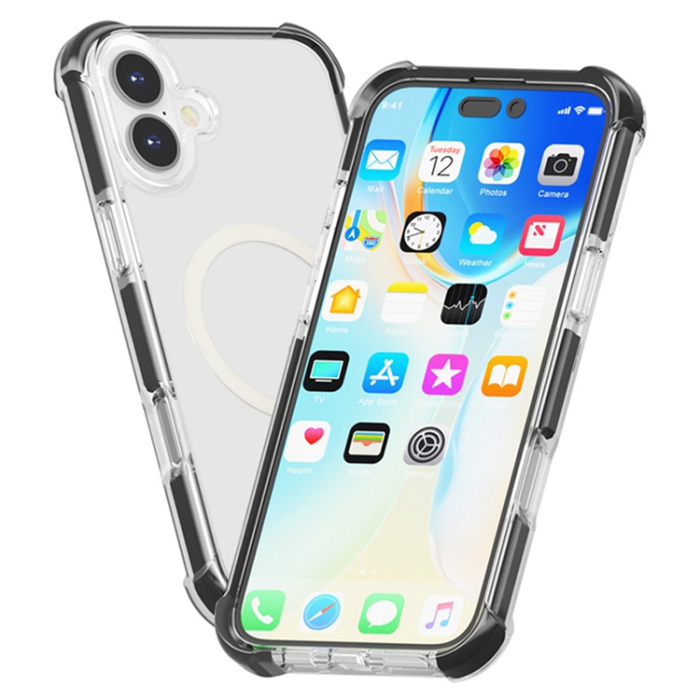 A-One Brand - iPhone 17 Mobilskal MagSafe Förstärkta Hörn Acrylic