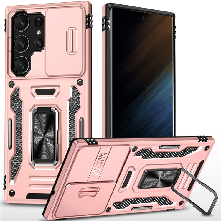 Galaxy S25 Ultra Mobilskal Kickstand Slide - Roséguld | 2353 | AlltMobil