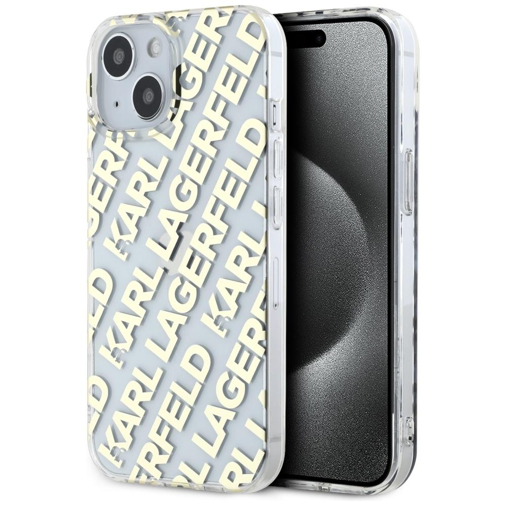 Karl Lagerfeld Mobilskal till iPhone 15 MagSafe IML Fullover Logo - Guld