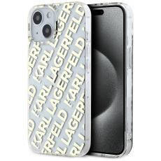 KARL LAGERFELD - Karl Lagerfeld Mobilskal till iPhone 15 MagSafe IML Fullover Logo - Guld