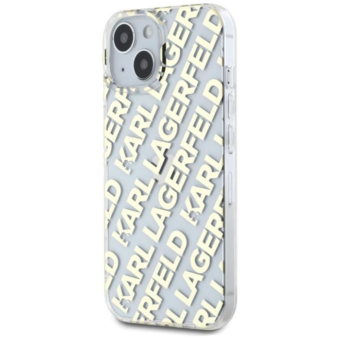 KARL LAGERFELD - Karl Lagerfeld Mobilskal till iPhone 15 MagSafe IML Fullover Logo - Guld