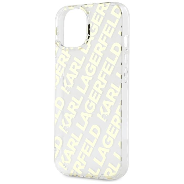 KARL LAGERFELD - Karl Lagerfeld Mobilskal till iPhone 15 MagSafe IML Fullover Logo - Guld