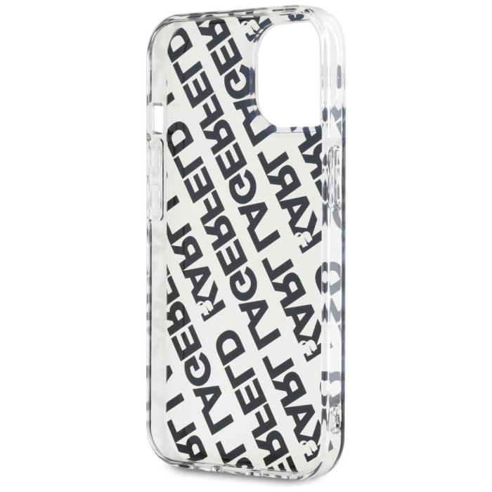 KARL LAGERFELD - Karl Lagerfeld Mobilskal till iPhone 15 MagSafe IML Fullover Logo - Guld