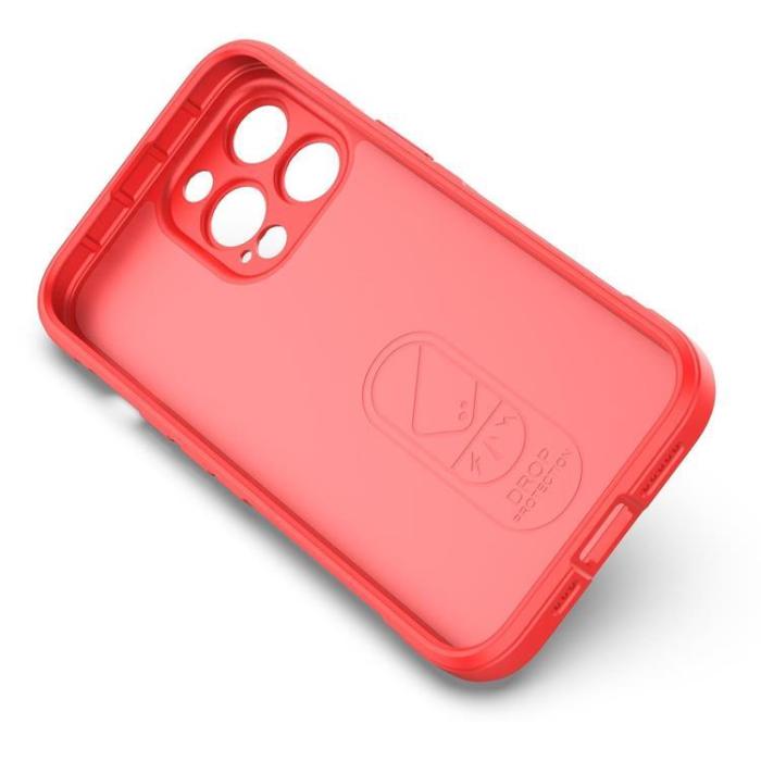 OEM - iPhone 13 Pro Skal Elastic Armored Magic Shield - röd