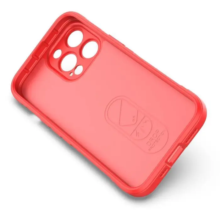 OEM - iPhone 13 Pro Skal Elastic Armored Magic Shield - röd