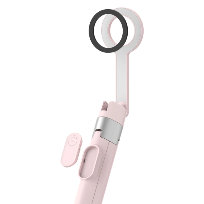 Tech-Protect - Tech-Protect Trådlös Magsafe Selfiestick Tripod L10S - Rosa/Grå