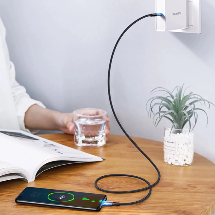 Ugreen - Ugreen USB-C Till USB-C 100W 5A 1.5m Kabel - Grå