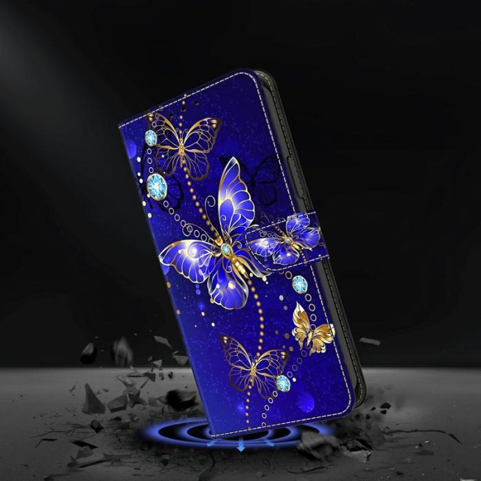 OEM - Samsung Galaxy A37 Plånboksfodral Konstläder - Diamantfjäril