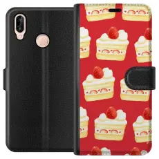 Gustaf - Pl&aring;nboksfodral till Huawei P20 lite med T&aring;rta