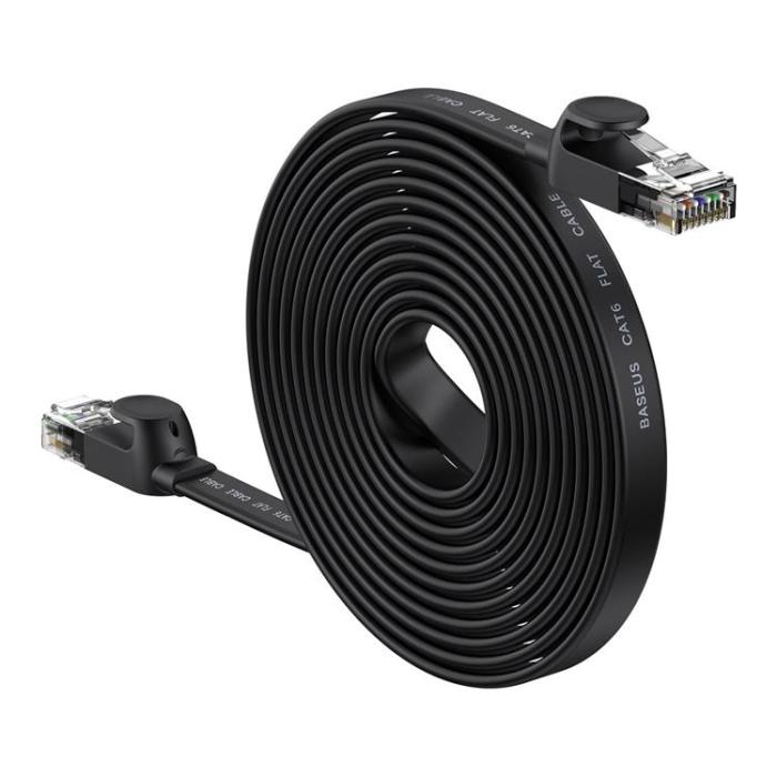 BASEUS - Baseus RJ45 Nätverk Kabel 15m High Speed - Svart