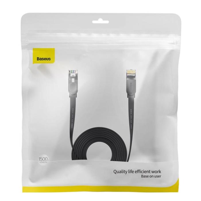 BASEUS - Baseus RJ45 Nätverk Kabel 15m High Speed - Svart