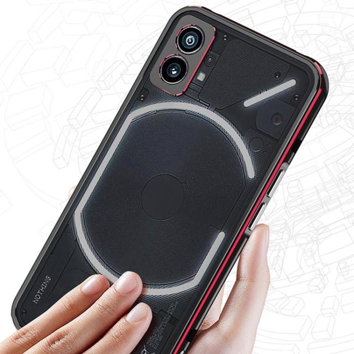 A-One Brand - Nothing Phone 1 Skal Metall Bumper - Silver