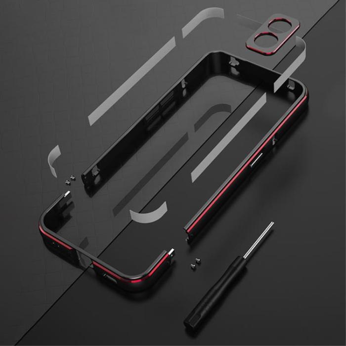 A-One Brand - Nothing Phone 1 Skal Metall Bumper - Silver