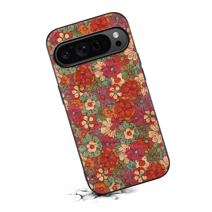 A-One Brand - Google Pixel 10/10 Pro Mobilskal Flower Print - Sommar/Röd