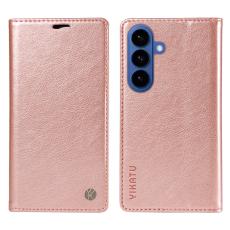YIKATU - YIKATU Galaxy S26/S26 Pro Plånboksfodral Litchi Läder