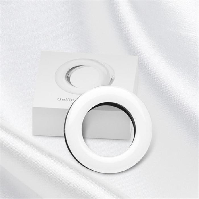 OEM - LED-Ringlampa Clip-on Selfie-lampa för Youtube Live-möte XJ19 - Svart