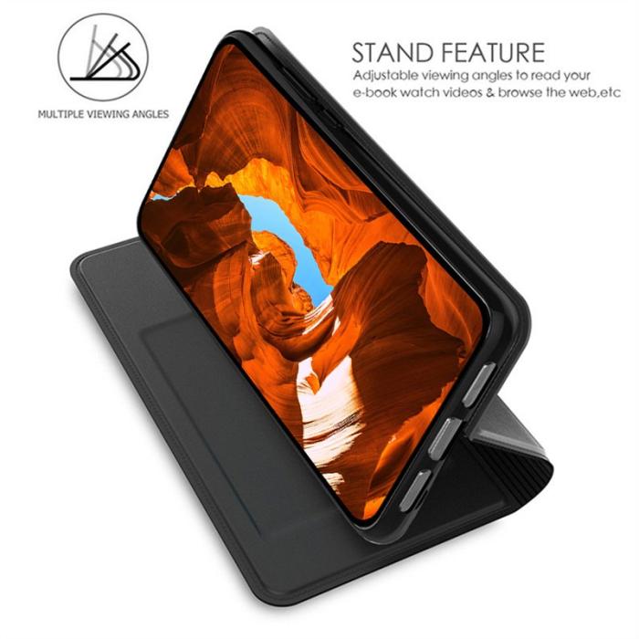 OEM - Samsung Galaxy A37 Fodral KonstLäder Med Kortfack - Svart
