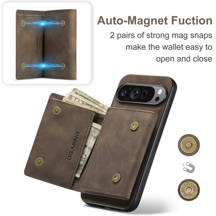 DG.MING - DG.MING Google Pixel 10 Pro XL Plånboksfodral Detatchable M1