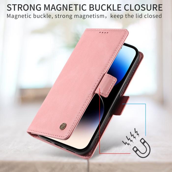 YIKATU - YIKATU Samsung Galaxy A37 Plånboksfodral Konstläder - Rosa