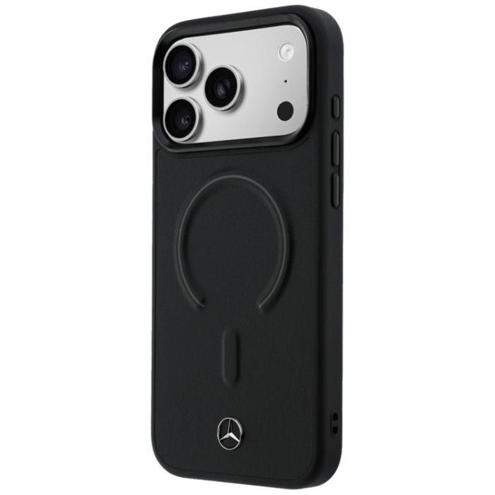 Mercedes - Mercedes Mobilskal För iPhone 17 Pro MagSafe Läder 3D - Svart