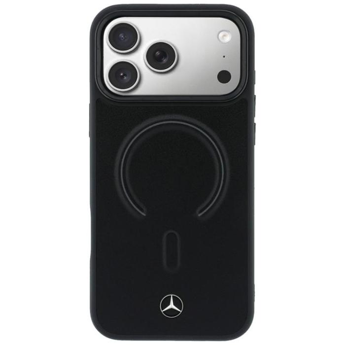 Mercedes - Mercedes Mobilskal För iPhone 17 Pro MagSafe Läder 3D - Svart