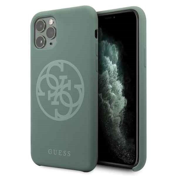 Guess Skal iPhone 11 Pro Silicone 4G Tone On Tone - Khaki | 2353 | AlltMobil