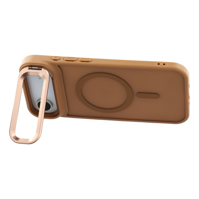 A-One Brand - iPhone Air Mobilskal MagSafe Lins Kickstand - Ökenguld