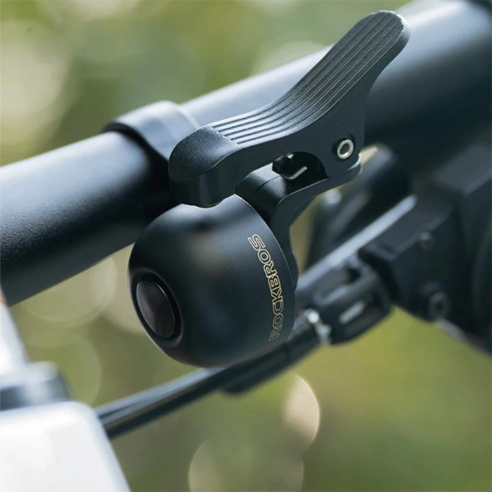 Rockbros - Rockbros Cykel Ring klocka för vänster sida av styret - Svart
