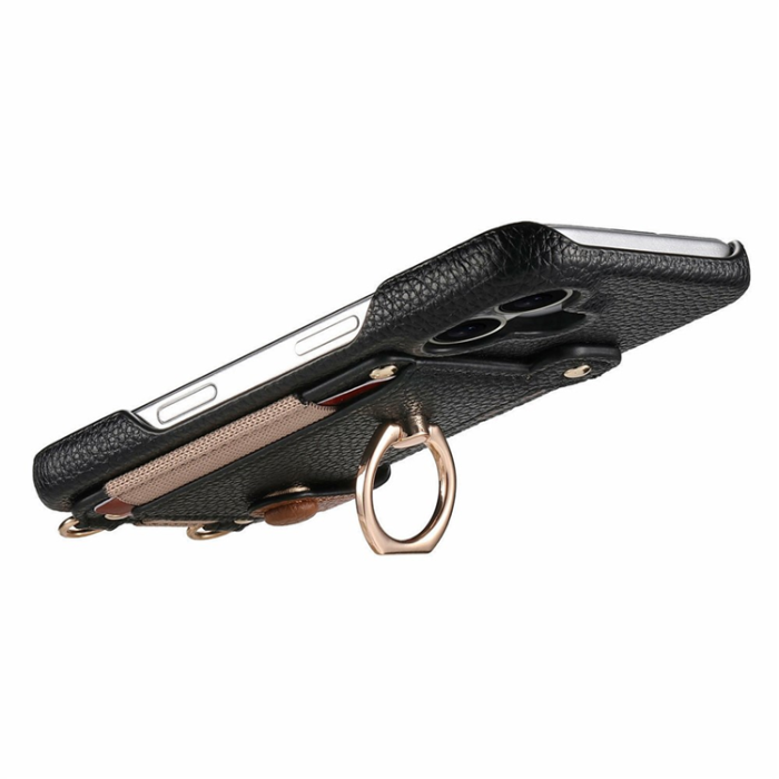 A-One Brand - Google Pixel 10/10 Pro Mobilskal med Korthållare Ring Kickstand - Svart