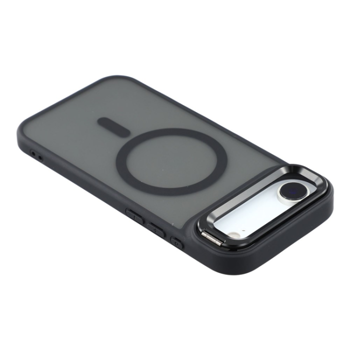 A-One Brand - iPhone Air Mobilskal MagSafe Lins Kickstand - Titansvart