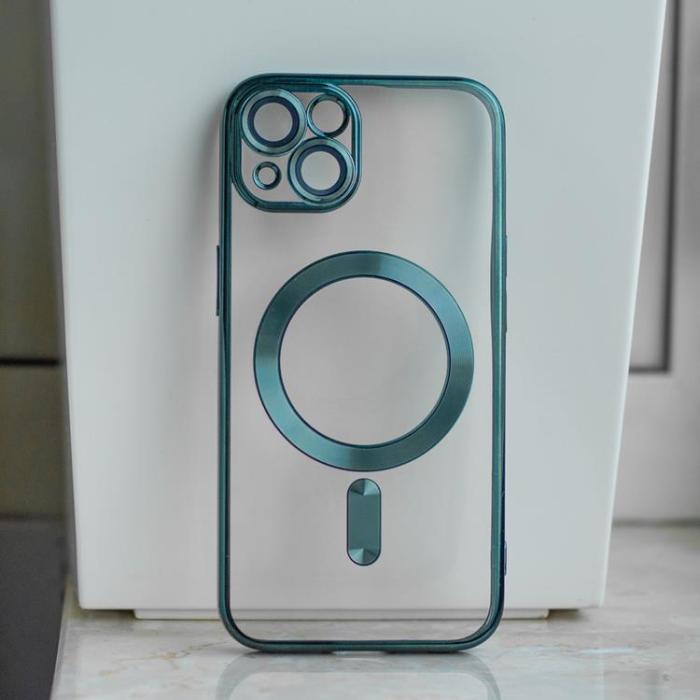 OEM - Galaxy S25 Plus Mobilskal Magsafe Color Chrome - Grön