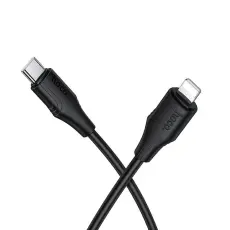 Hoco - HOCO USB-C till Lightning 27W Kabel 1m Silikon X124 - Svart