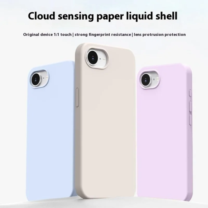 A-One Brand - iPhone 16e Mobilskal Ultra Thin Silikon - Haze Blå