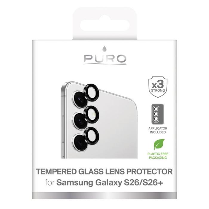 Puro - Puro Härdat glas Kameralinsskydd för Galaxy S26/S26 Plus