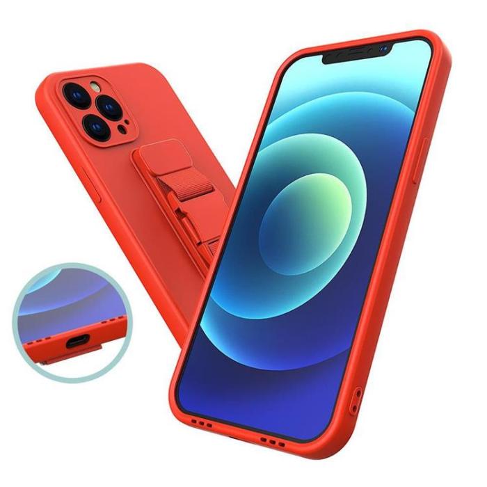 OEM - Galaxy A23 Skal Rope Silicone Strap - Marinblå