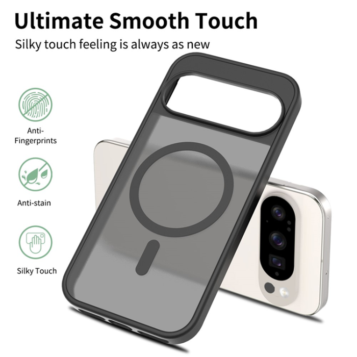 A-One Brand - Google Pixel 10/10 Pro Mobilskal MagSafe Skin Touch - Svart