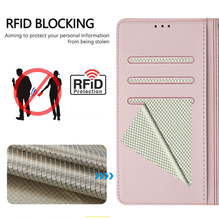 A-One Brand - Nothing Phone (3a) Plånboksfodral Imprinted Honeycomb RFID