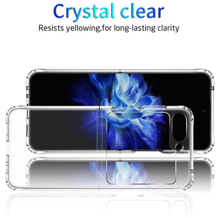 A-One Brand - Galaxy Z Flip 5 Mobilskal Acrylic TPU Anti-drop - Clear