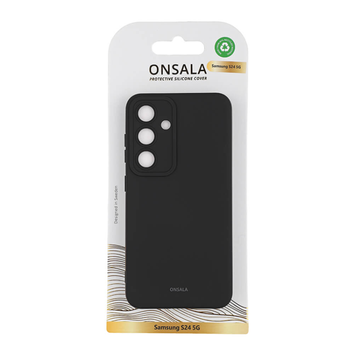 Onsala - Onsala Galaxy S24 Mobilskal Silikonkänsla - Svart
