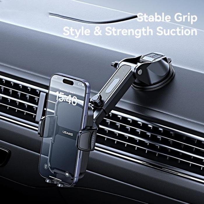 USAMS - USAMS Bilhållare till Instrumentpanel ZJ086 - Svart