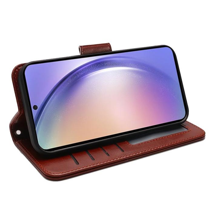 OEM - Samsung Galaxy A57 Plånboksfodral Konstläder - Brun