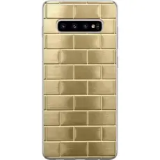 Gustaf - Mobilskal till Samsung Galaxy S10+ med Gyllene Murstenar